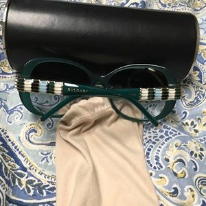 Green bulgari sunglasses